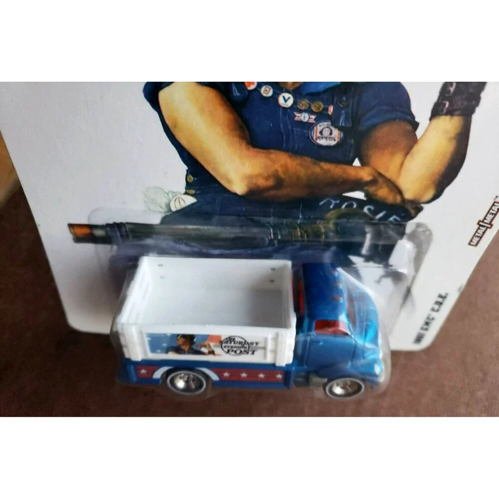 2012 Hot Wheels 1951 GMC C.O.E. Blue Nostalgic Brands Saturday Evening Post WWRR